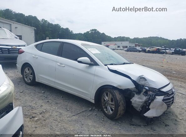 5NPD84LFXKH417701 2019 HYUNDAI ELANTRA White Вид щитка приладів
