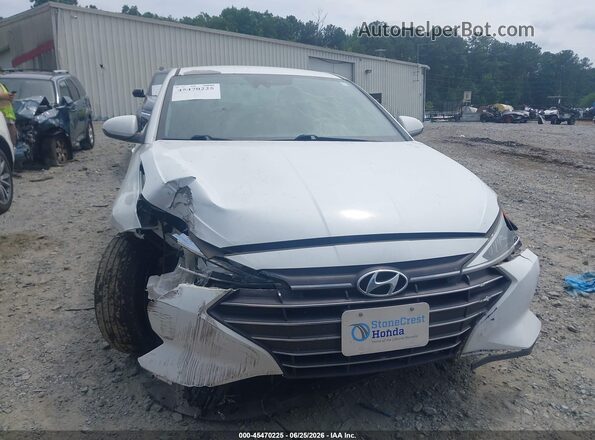 5NPD84LFXKH417701 2019 HYUNDAI ELANTRA White Вид панелі приладів