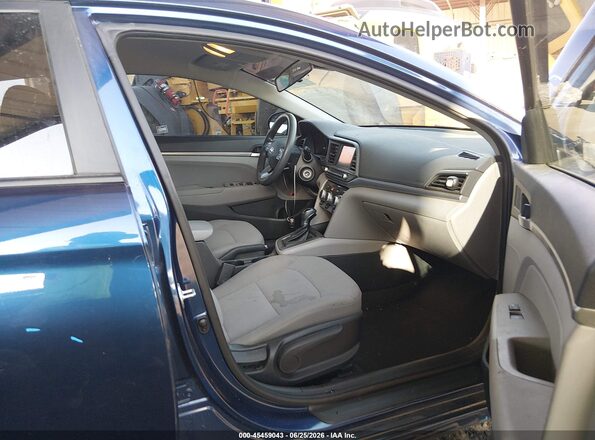 5NPD84LFXKH427631 2019 HYUNDAI ELANTRA Blue Front interior view