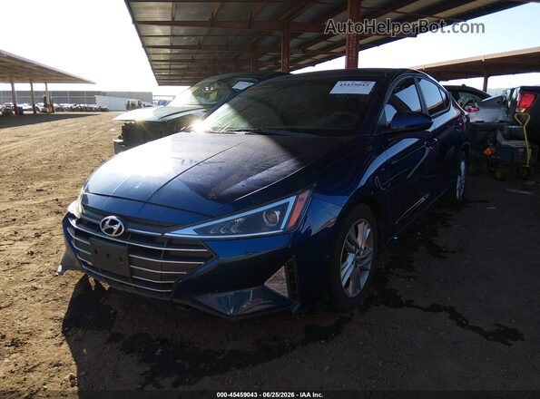 5NPD84LFXKH427631 2019 HYUNDAI ELANTRA Blue Front left