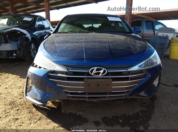 5NPD84LFXKH427631 2019 HYUNDAI ELANTRA Blue Rear interior view