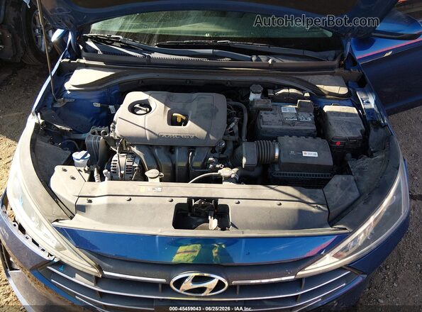 5NPD84LFXKH427631 2019 HYUNDAI ELANTRA Blue Rear view