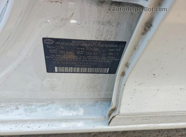 5NPD84LFXKH438631 2019 HYUNDAI ELANTRA White 
