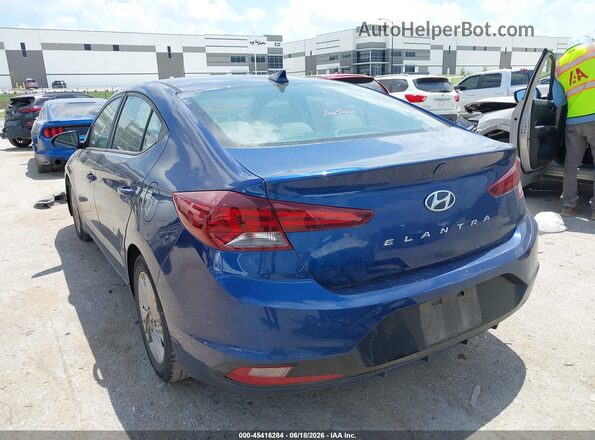 5NPD84LFXKH448611 2019 HYUNDAI ELANTRA Blue Tył lewy