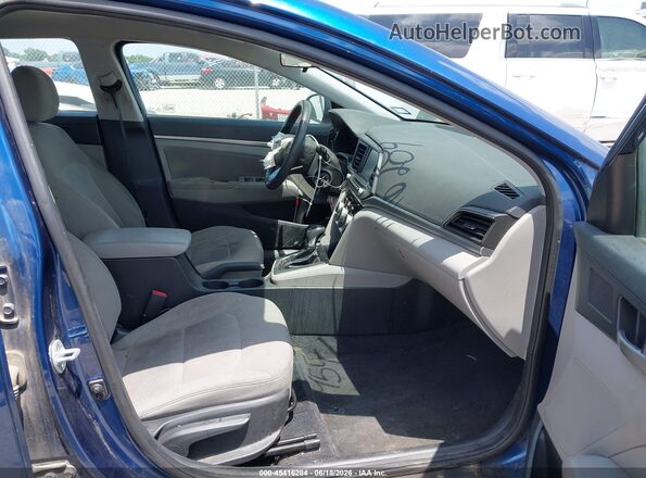 5NPD84LFXKH448611 2019 HYUNDAI ELANTRA Blue Widok wnętrza z przodu