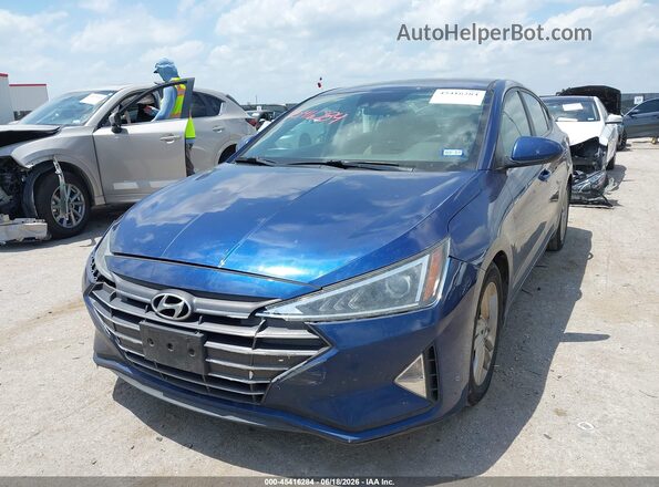 5NPD84LFXKH448611 2019 HYUNDAI ELANTRA Blue Przód lewy