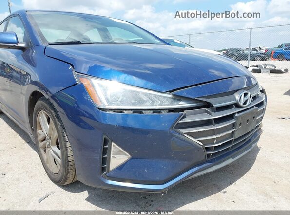 5NPD84LFXKH448611 2019 HYUNDAI ELANTRA Blue Widok z przodu