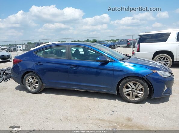 5NPD84LFXKH448611 2019 HYUNDAI ELANTRA Blue Widok wnętrza z tyłu