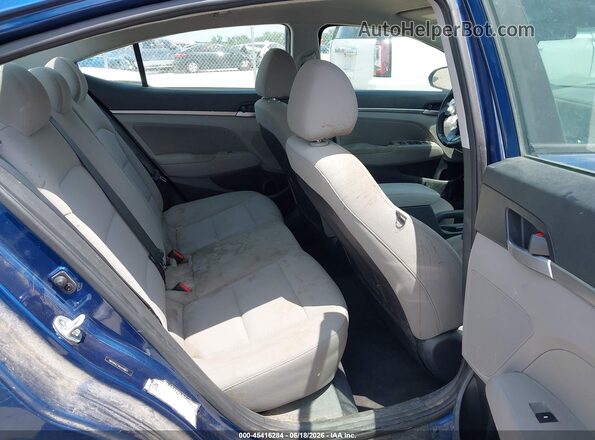 5NPD84LFXKH448611 2019 HYUNDAI ELANTRA Blue Widok naklejki z numerem VIN