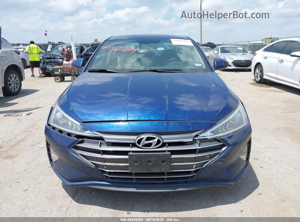 5NPD84LFXKH448611 2019 HYUNDAI ELANTRA Blue Widok zestawu wskaźników