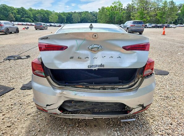 5NPD84LFXKH454716 2019 HYUNDAI ELANTRA Silver Вид ззаду