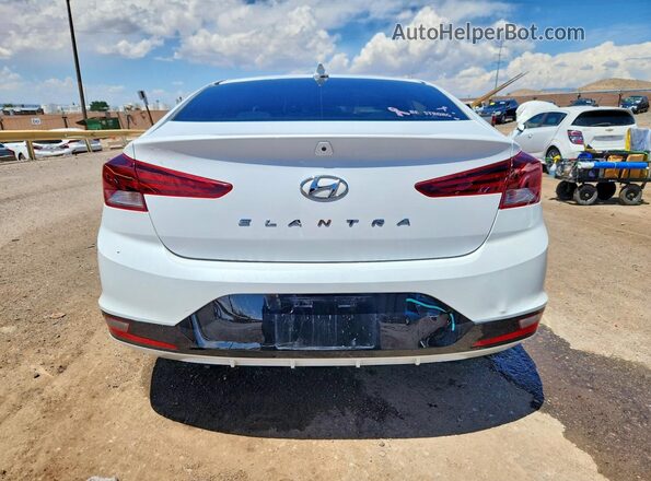 5NPD84LFXKH457485 2019 HYUNDAI ELANTRA White Widok z tyłu