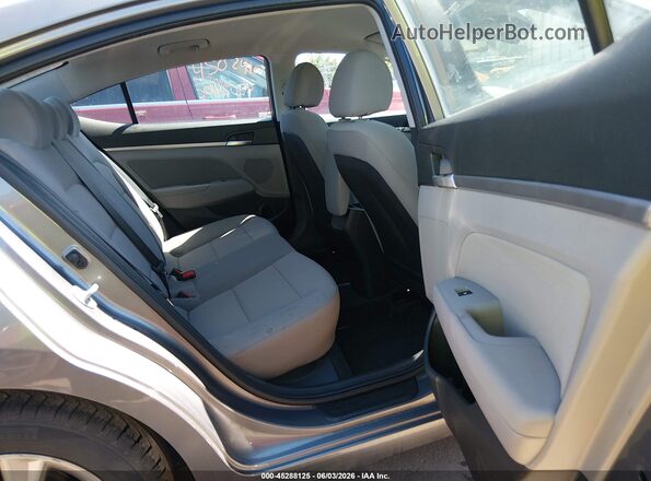 5NPD84LFXKH462394 2019 HYUNDAI ELANTRA Gray VIN კოდის სტიკერის ხედი