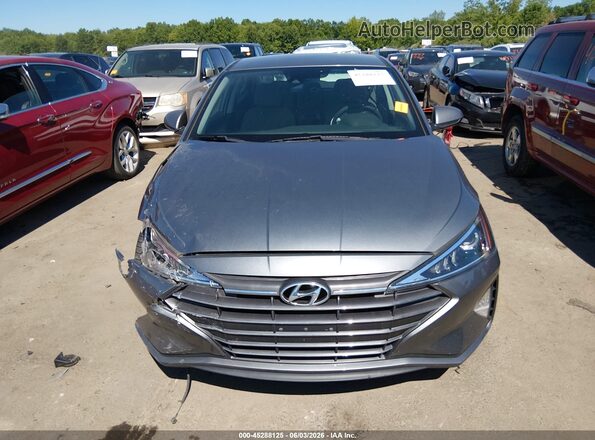 5NPD84LFXKH462394 2019 HYUNDAI ELANTRA Gray ხელსაწყოთა პანელის ხედი
