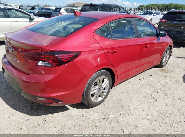 5NPD84LFXKH470432 2019 HYUNDAI ELANTRA Red Rear right