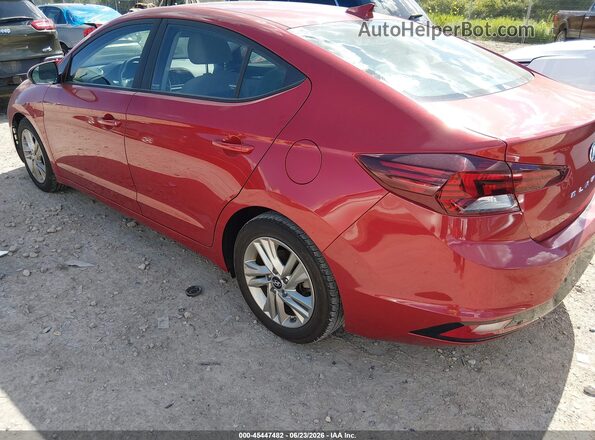 5NPD84LFXKH470432 2019 HYUNDAI ELANTRA Red Rear left