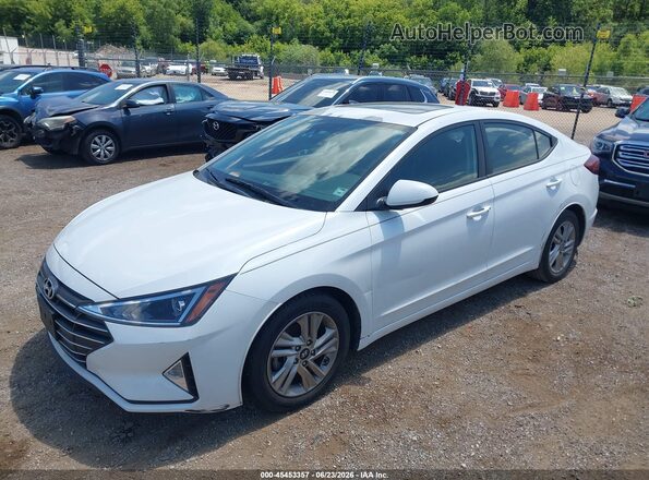 5NPD84LFXLH518254 2020 HYUNDAI ELANTRA White წინა მარცხენა ხედი სამი მეოთხედიდან