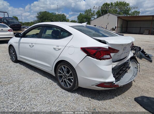 5NPD84LFXLH526113 2020 HYUNDAI ELANTRA White Trasero izquierdo