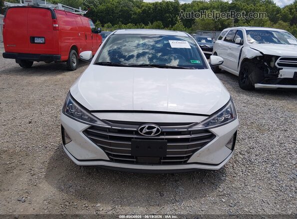 5NPD84LFXLH526113 2020 HYUNDAI ELANTRA White Vista del cuadro de instrumentos