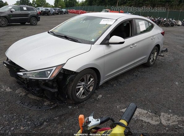 5NPD84LFXLH535457 2020 HYUNDAI ELANTRA Silver Առջևի ձախ երեք քառորդ տեսարան