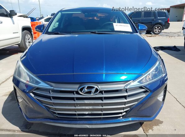 5NPD84LFXLH549505 2020 HYUNDAI ELANTRA Blue Սարքավորումների վահանակի տեսք