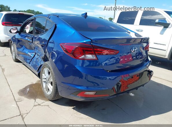 5NPD84LFXLH549505 2020 HYUNDAI ELANTRA Blue Հետևի ձախ