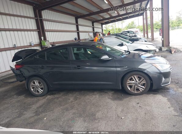 5NPD84LFXLH555059 2020 HYUNDAI ELANTRA Серый Вид задней части салона