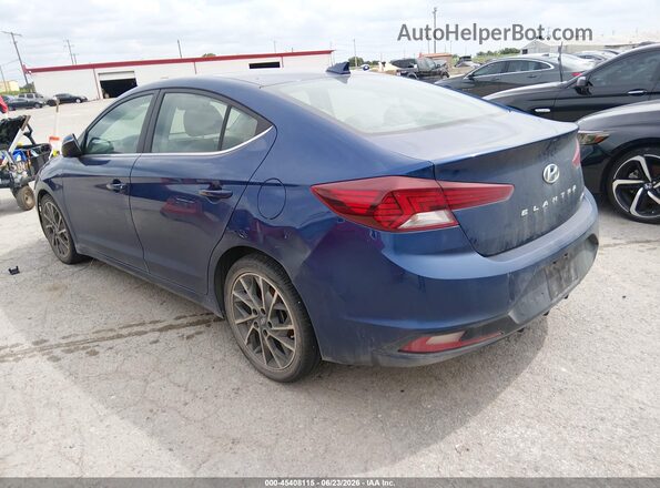 5NPD84LFXLH564845 2020 HYUNDAI ELANTRA Синий Задняя левая четверть