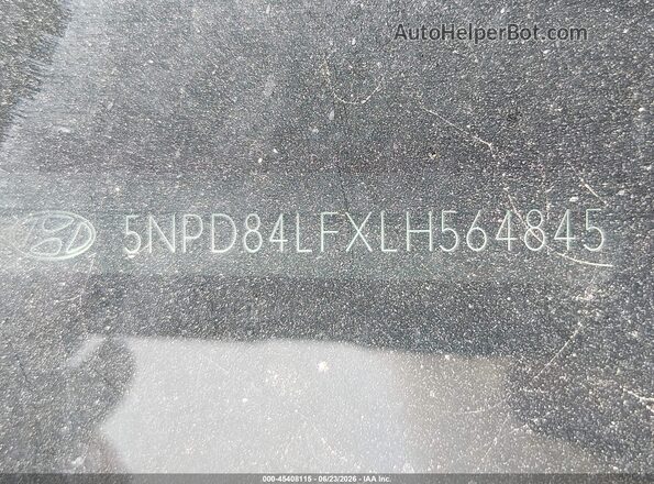 5NPD84LFXLH564845 2020 HYUNDAI ELANTRA Синий Вид подкапотного пространства