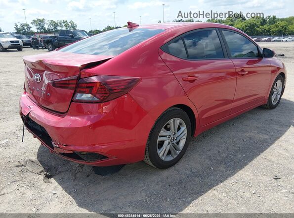 5NPD84LFXLH568295 2020 HYUNDAI ELANTRA Red Trasero derecho