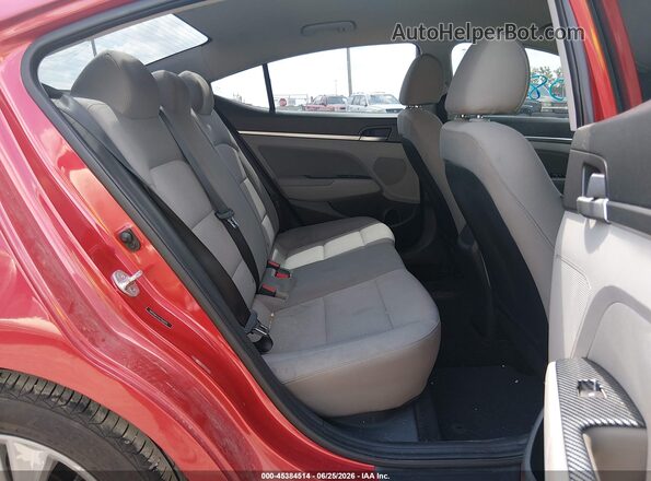 5NPD84LFXLH568295 2020 HYUNDAI ELANTRA Red Vista de la etiqueta del VIN