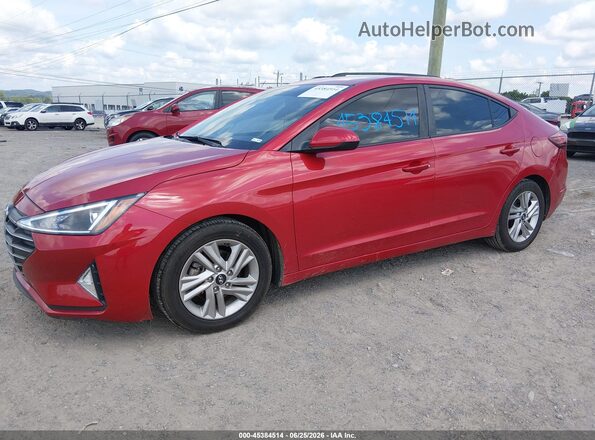 5NPD84LFXLH568295 2020 HYUNDAI ELANTRA Red Vista tres cuartos delantera izquierda