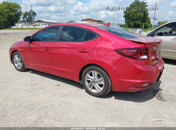 5NPD84LFXLH568295 2020 HYUNDAI ELANTRA Red Trasero izquierdo