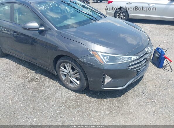 5NPD84LFXLH572072 2020 HYUNDAI ELANTRA Gray წინა ხედი