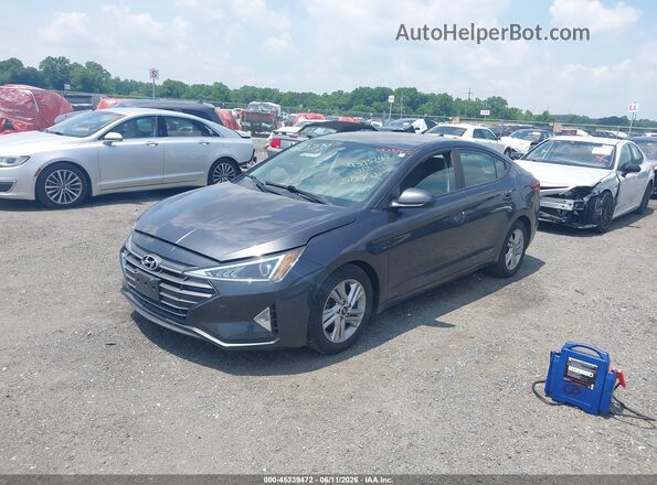 5NPD84LFXLH572072 2020 HYUNDAI ELANTRA Gray წინა მარცხენა ხედი სამი მეოთხედიდან