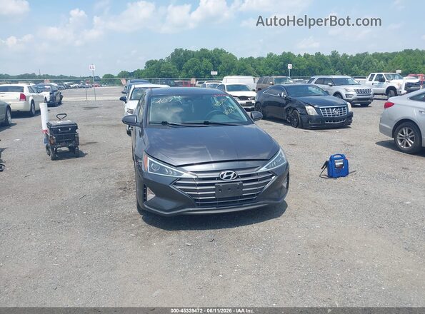 5NPD84LFXLH572072 2020 HYUNDAI ELANTRA Gray ხელსაწყოთა პანელის ხედი