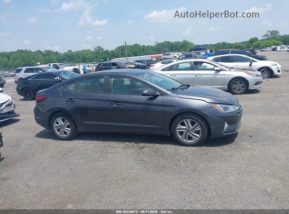 5NPD84LFXLH572072 2020 HYUNDAI ELANTRA Gray უკანა სალონის ხედი