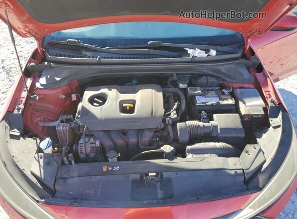 5NPD84LFXLH576221 2020 HYUNDAI ELANTRA Red Rear interior view