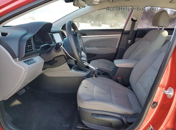 5NPD84LFXLH576221 2020 HYUNDAI ELANTRA Red Front interior view