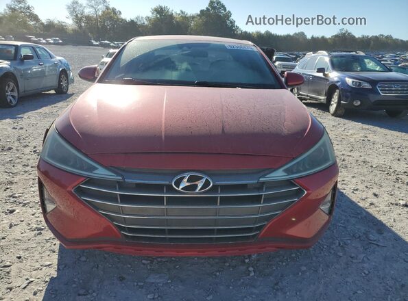5NPD84LFXLH576221 2020 HYUNDAI ELANTRA Red Front view
