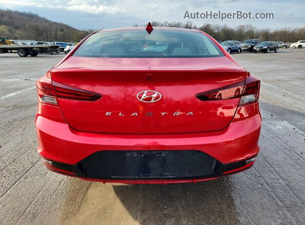 5NPD84LFXLH588353 2020 HYUNDAI ELANTRA Red Vista trasera