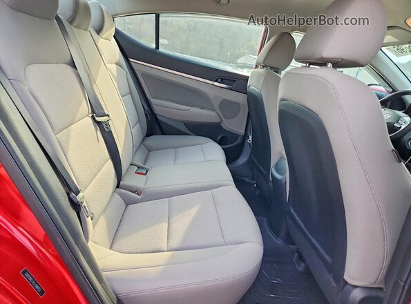 5NPD84LFXLH588353 2020 HYUNDAI ELANTRA Red Vista de los asientos traseros