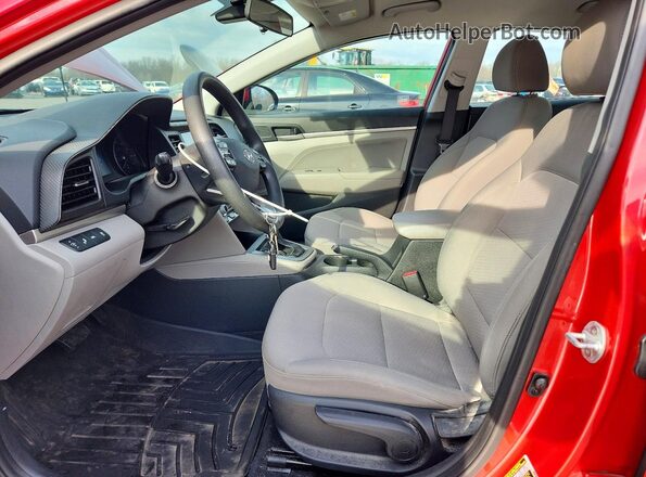 5NPD84LFXLH588353 2020 HYUNDAI ELANTRA Red Vista interior delantera