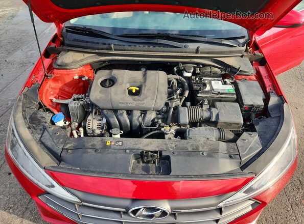 5NPD84LFXLH588353 2020 HYUNDAI ELANTRA Red Vista interior trasera