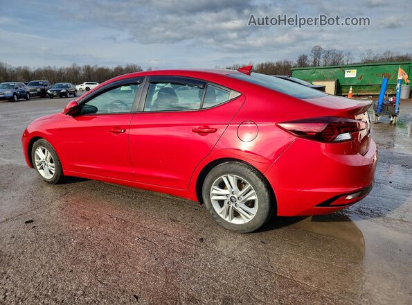 5NPD84LFXLH588353 2020 HYUNDAI ELANTRA Red Trasero izquierdo