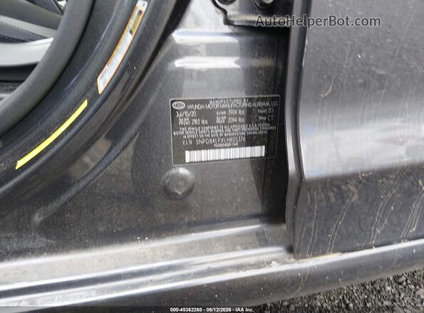 5NPD84LFXLH605376 2020 HYUNDAI ELANTRA Черный Вид подкапотного пространства
