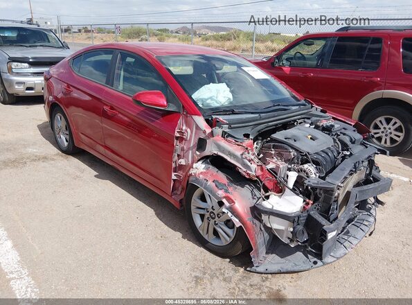 5NPD84LFXLH607029 2020 HYUNDAI ELANTRA Red Սալոնի 360 աստիճան տեսք