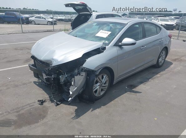 5NPD84LFXLH621206 2020 HYUNDAI ELANTRA Silver Vista tres cuartos delantera izquierda