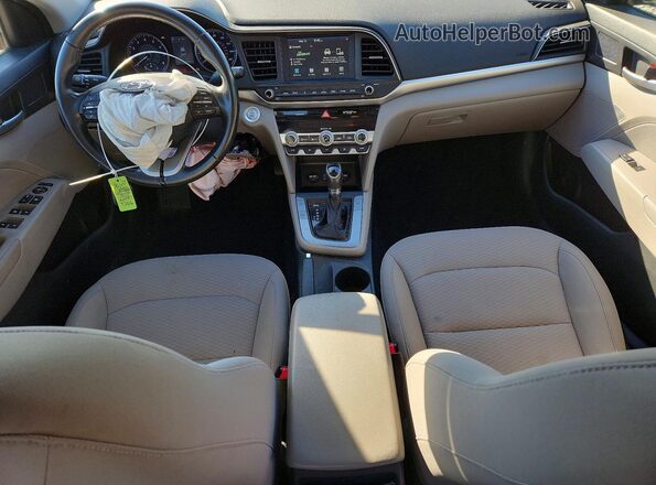 5NPD84LFXLH625787 2020 HYUNDAI ELANTRA Blue Widok deski rozdzielczej