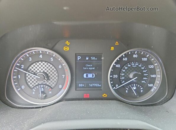 5NPD94LA0LH548168 2020 HYUNDAI ELANTRA White ხელსაწყოთა პანელის ხედი
